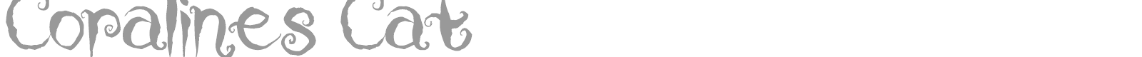 Coralines Cat font preview